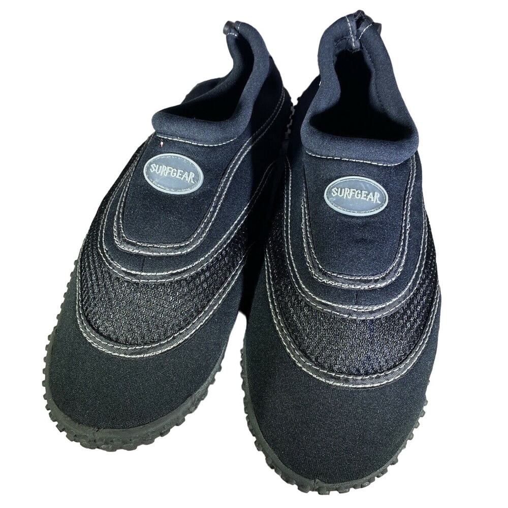 Surfgear Men's Black White Topstitched Neoprene Water / Aqua Shoes Size 11
